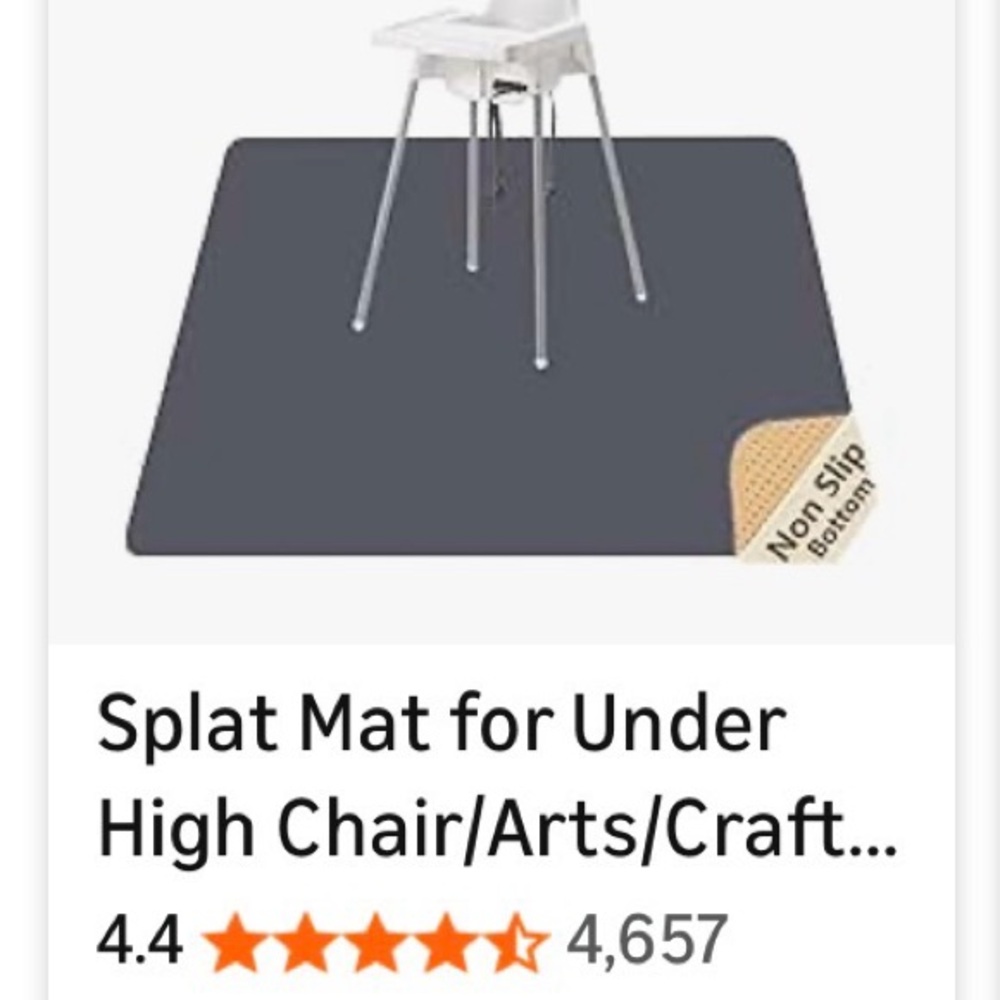 Splat Mat Waterproof Floor Protector in Dark Gray bin e8